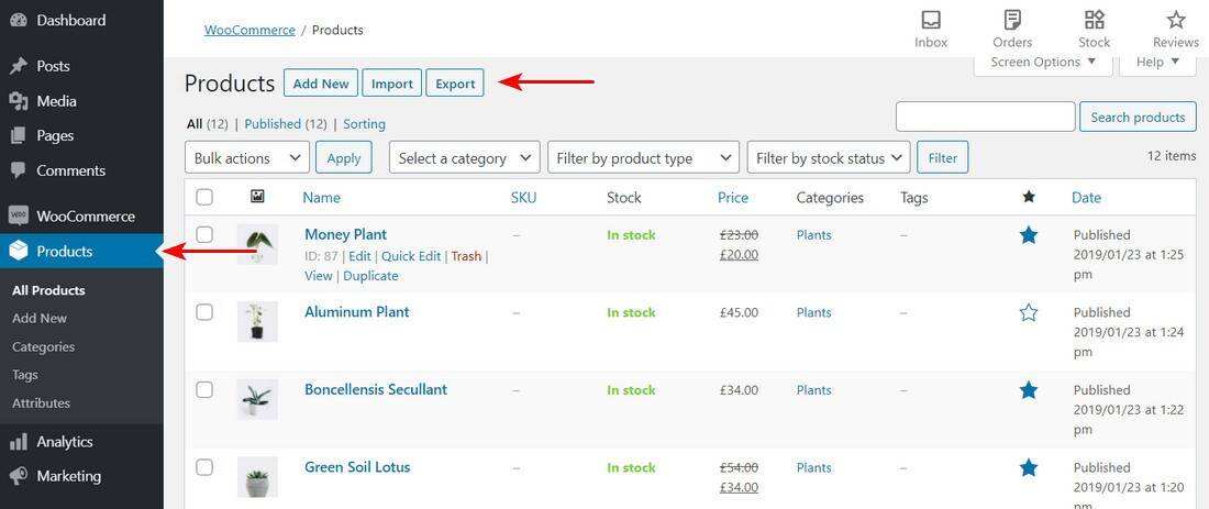 如何导出或者导入WooCommerce产品__wordpress教程