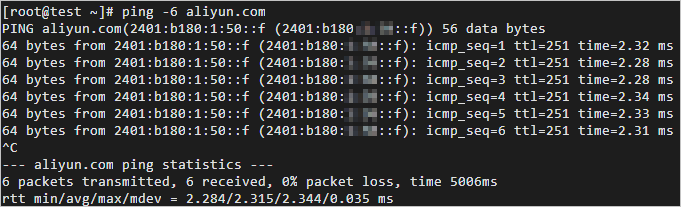 阿里云服务器配置ECS实例的IPv6地址-[云淘科技_教程]