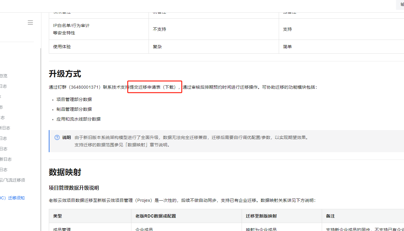 云效旧版文档数据在哪下载？项目下的文档-[阿里云_云淘科技]