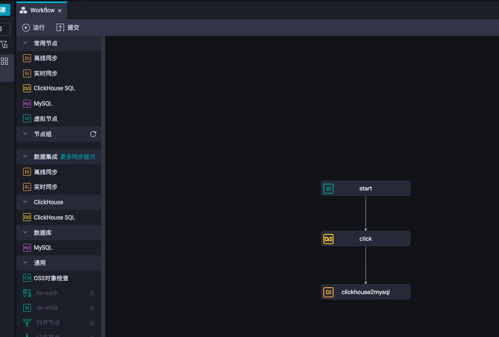DataWorks现在click有了，但是clickhouse2mysql节点没有？-[阿里云_云淘科技]