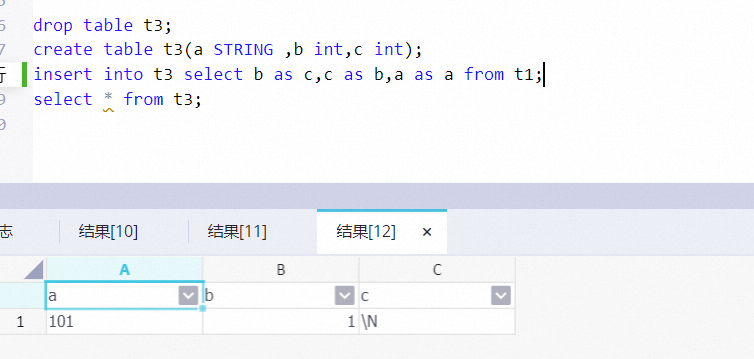 大数据计算MaxCompute odps的插入数据语句,有办法根据as后的字段自动匹配么？-[阿里云_云淘科技]