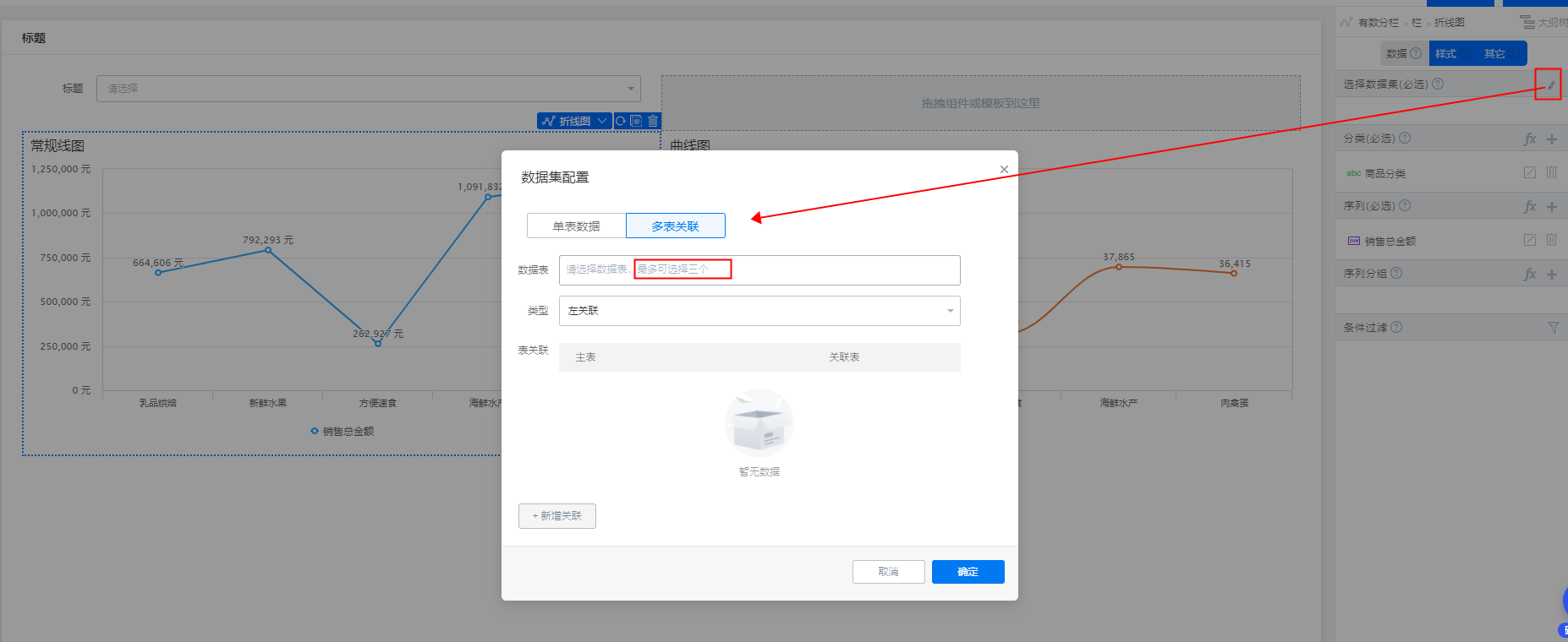 宜搭折线图爬坡走势-[阿里云_云淘科技]