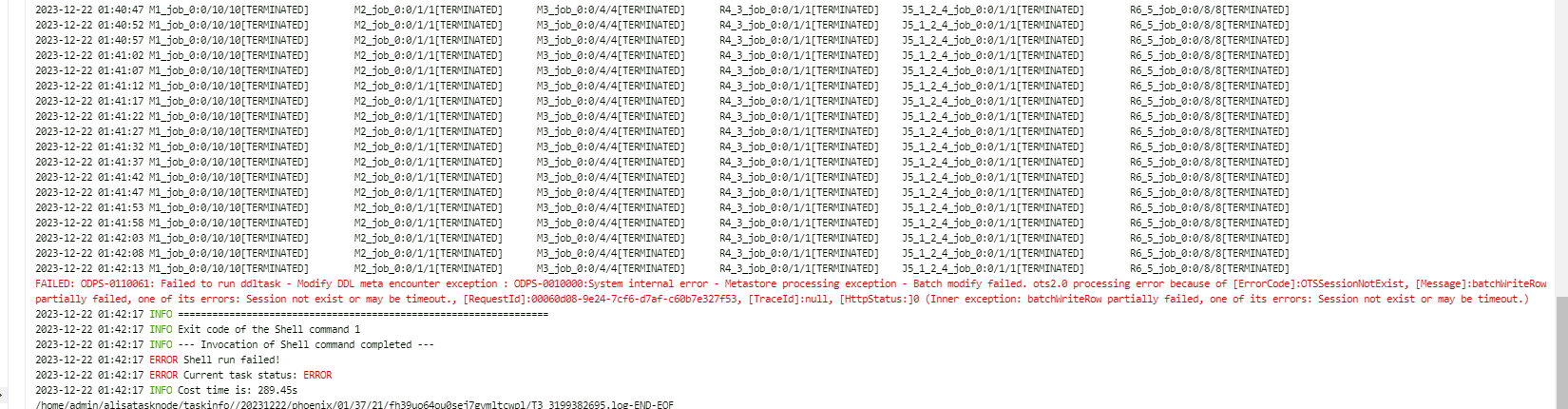 大数据计算MaxCompute今天任务突然出现个这个问题，帮忙看下？-[阿里云_云淘科技]