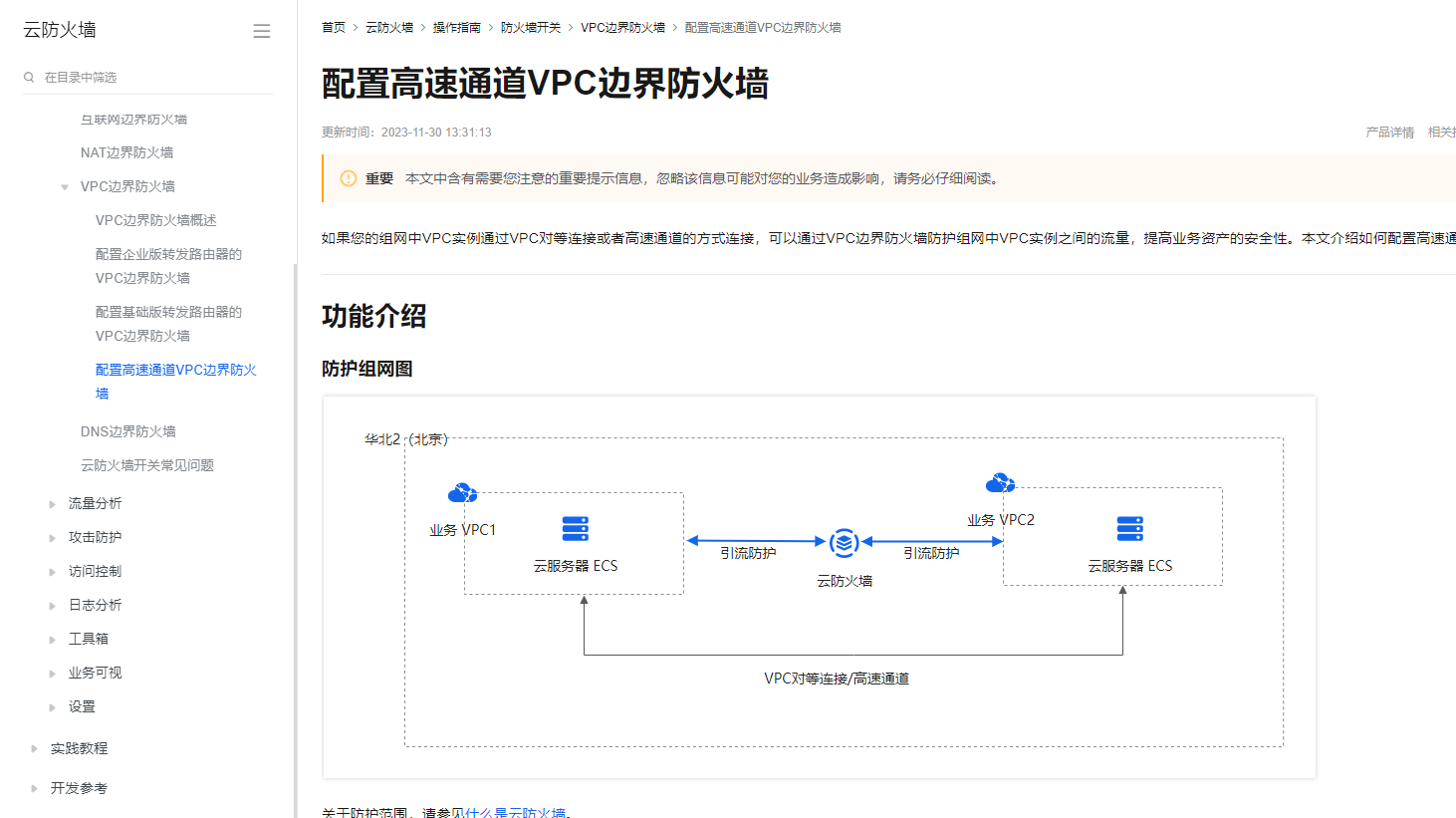 高速通道VPC边界云防火墙下线了吗？-[阿里云_云淘科技]